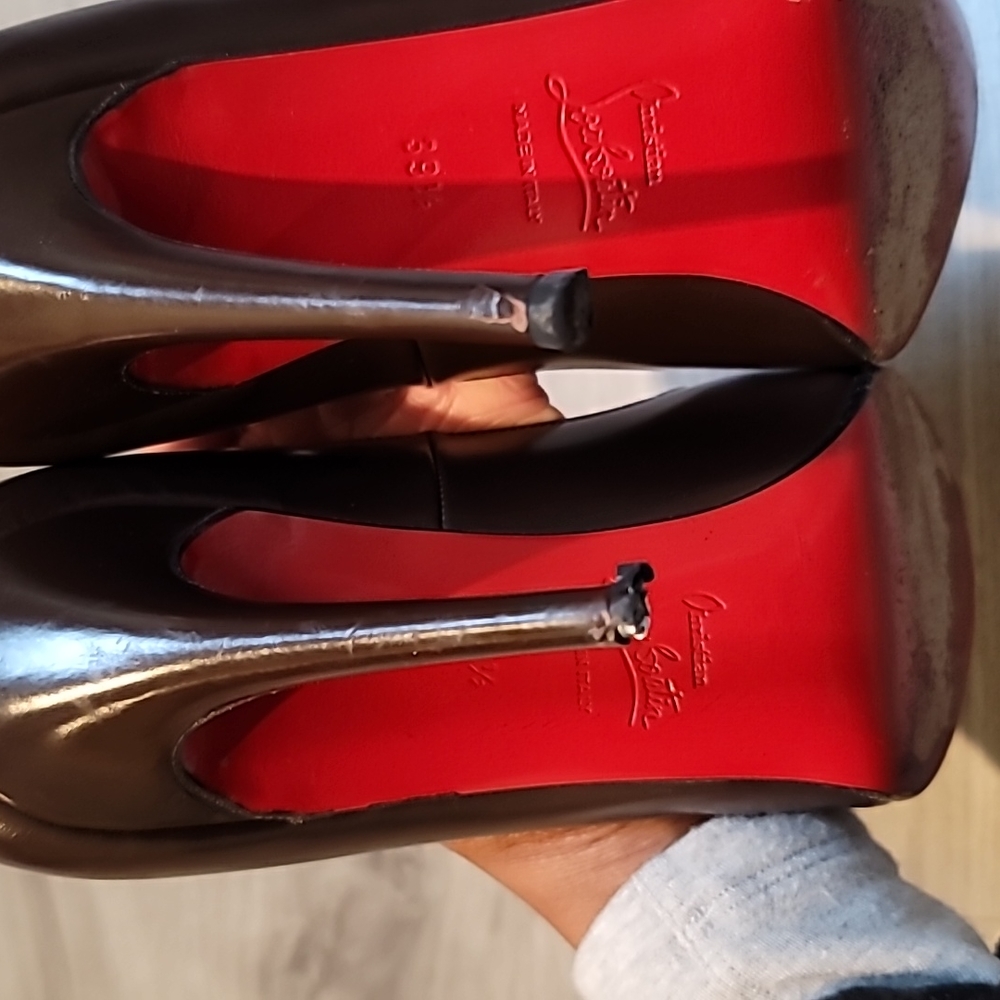 Brown Red bottom pumps - Picture 4 of 8